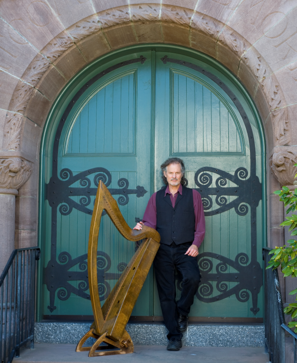 Patrick Ball with Harp